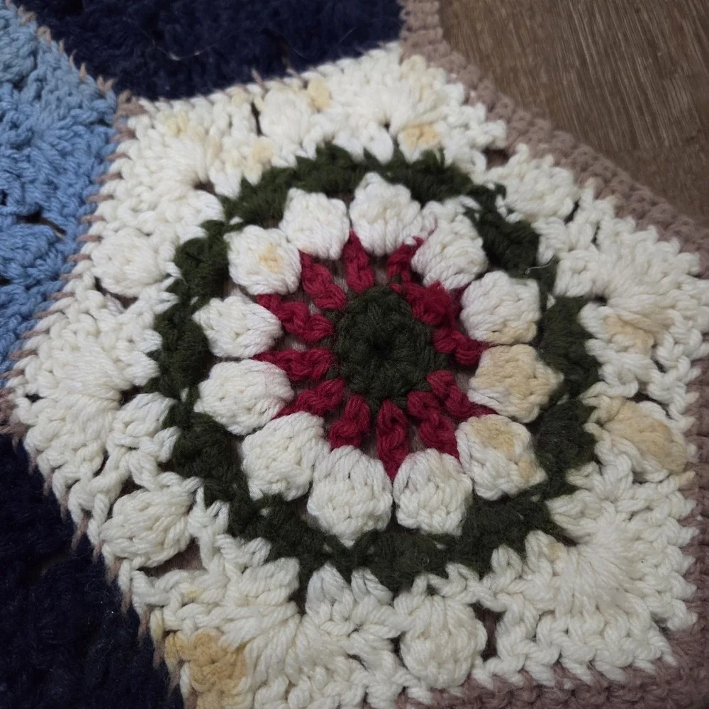 handmade crochet afghan / throw blanket